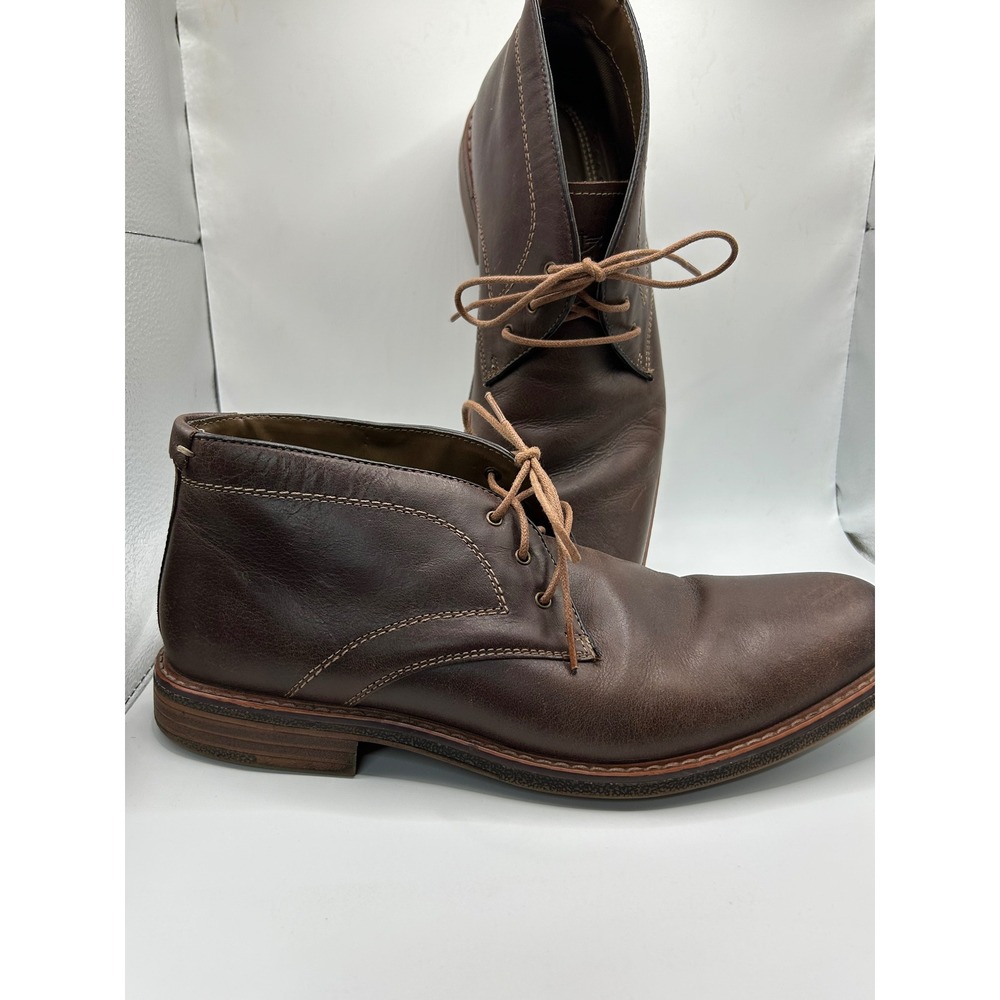 Dockers Mens Dark Brown Leather Chukka‎ Desert Boots 90-36017 Size 10.5M